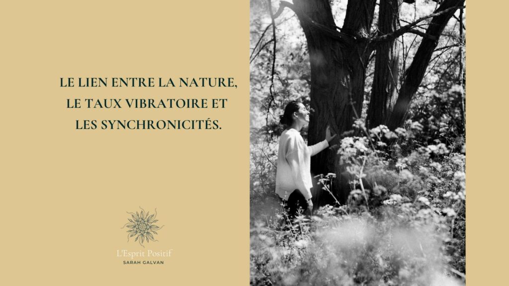 Comment augmenter son taux vibratoire et favoriser les synchronicités élever son énergie vitale sa motivation connexion à la nature